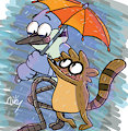 In the rain