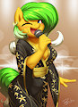 Commission - Gold Kimono by Burgerkiss
