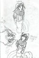 older works - Outfit and body reference  by Corootai