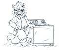 The washer club pic Spatsbear's otter fursona 