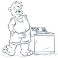The washer club pic my own fursona himself Bubba T bruin 
