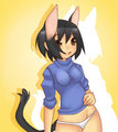 Sweatshirt cat by Flanco