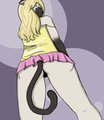 Siamese cat upskirt by KemarCyri