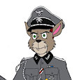 SS Obersturmführer with MP40