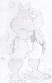 One arm flex Woulfe by FunrirWoulfe