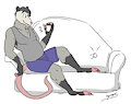 (Commission by Skoogers) - Couch Messages by WittyWesker