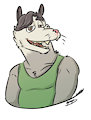 (Commission by Skoogers) - *Gives a toothy grin* by WittyWesker