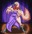 The songbird performs