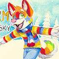 MFF badge: Charm Husky