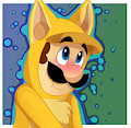 Cute fox luigi