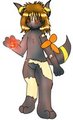 Anthro umbreon tf by Seiniyta