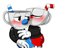 MugmanxCuphead by Baconbloodfire12