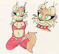 Red Lingerie by Simonov