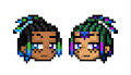 Twin human brothers by SkiDaHoodCuz