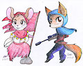 [COMMISSION] Chibi Hopper and Kasha
