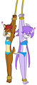 Sally and Lilac are Sexy Damsels by JJAPrice1522