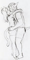 Bonnie & CO: Tiptoe nuzzling (sketch)