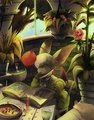 Saine the Moogle, Study! by coffeemog