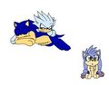sonilver with babies by hedgecat22
