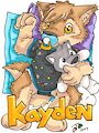 [COM] Kayden Badge 2017 by Jade Fox by lilkayden