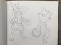 Sketchbook - Lucario and Sango