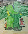 Inspired Art: Me, Darwin and our cubs seeing stars