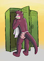 Panties in locker room
