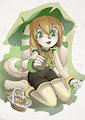 milla basset in garden by nikoyosan
