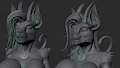 bust raw render by Kruk