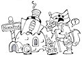 Billy's North Pole "landing" by Bucky