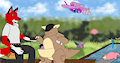 Enjoying the Amenities of the Kanto region! by Darkshadowfox91