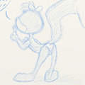 Scaredy Squirrel Butt [Sketch] by Bahlam