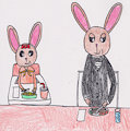 Kai and Amy having dinner together