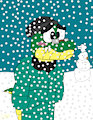 Snow Croc by DavidWasHere