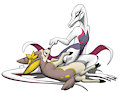 Salazzle and deerling by Lizet
