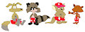 Four Furry Lifeguards