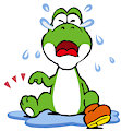 Yoshi lost shoe vector