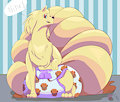 Pampered ninetale pup (clean) by PurpleTheCharmander
