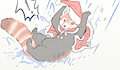 Santa Paws is Sliding Your Way! by lavilovi
