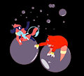 Bubble Action by ShadowCharmeleon