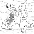 Belly Bumping Bros by ShadowCharmeleon