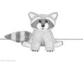 Cuddly raccoon plushie