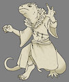 Commission: "Stone Lizard Wizard" by BonnieandCo