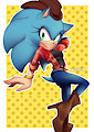 Commission-Sonic cowgirl