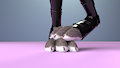 Judy latex purple turnaround (Animated) paws by BDAnimare
