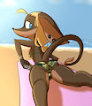 Ahoge on a Hot Day by colormute