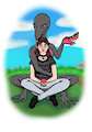 Salazzle and her Pet Trainer