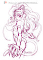 [Fan art] Felicia - Rough sketch by DSPOWERDOLLS