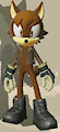Sonic Force OC: Kris the wolf (with and without Jacket) by ChrisLoneWolf