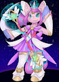 Silvy dressed as a Star Guardian